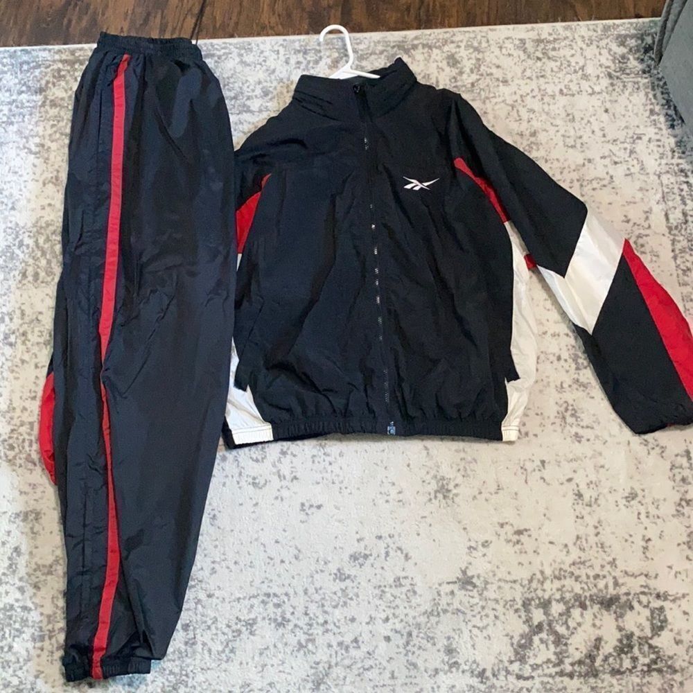 vtg reebok track suit‎ embroidered logo size XL GUC